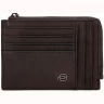 Чехол для кредитных карт PIQUADRO BLUE SQUARE (темно-коричневый) PU1243B3R/TM