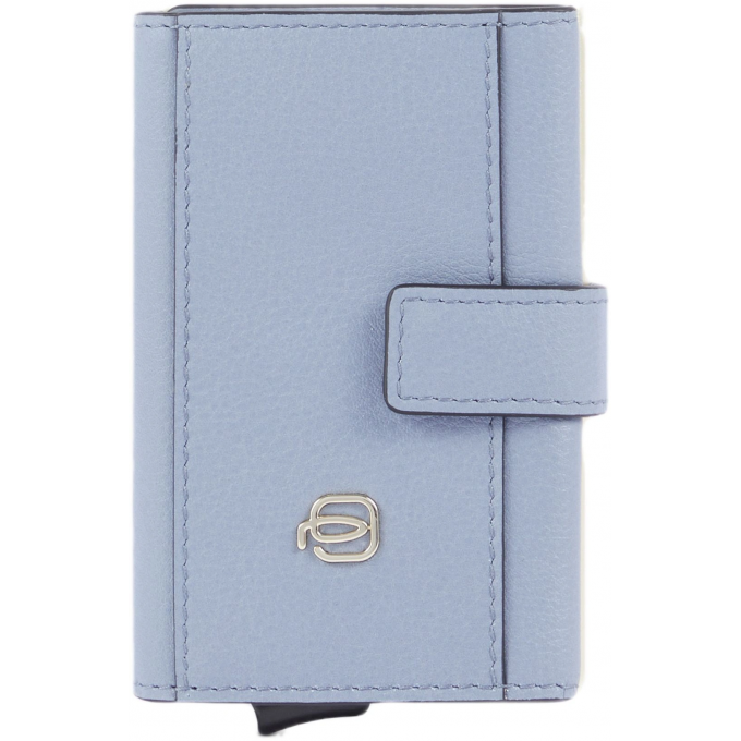 Чехол для кредитных карт PIQUADRO CIRCLE голубой натуральная кожа/алюминий PP5649W92R/AZ3