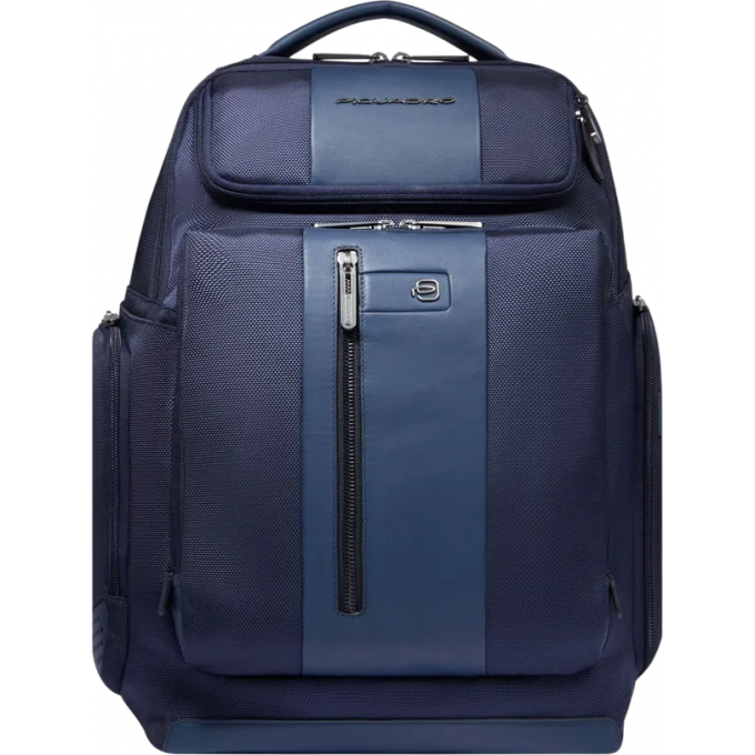 Рюкзак мужской PIQUADRO BRIEF2 синий ткань/натуральная кожа CA5477BR2/BLU Рюкзак мужской PIQUADRO BRIEF2 синий ткань/натуральная кожа CA5477BR2/BLU