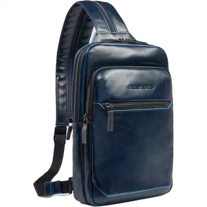 Рюкзак слинг мужской PIQUADRO BLUE SQUARE темно-синий CA6589B2/BLU2 Рюкзак слинг мужской PIQUADRO BLUE SQUARE темно-синий CA6589B2/BLU2