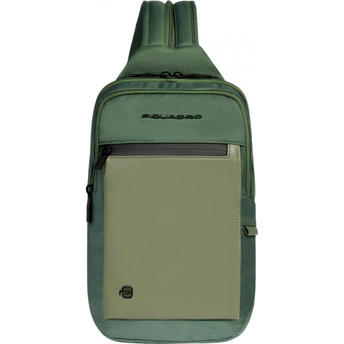 Рюкзак слинг мужской PIQUADRO ORION хаки CA6625S136/VE