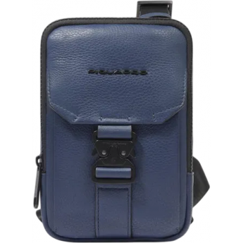 Сумка через плечо PIQUADRO AC6546S135R/BLU кожаная синяя